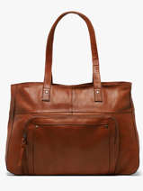 Shoulder Bag Ribs Leather Pieces Brown ribs 17152864