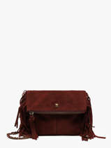 Sac Bandouli�re Aurora Cuir Pieces Rouge aurora 17166670