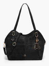 Shoulder Bag Surpique Lulu castagnette Black surpique BAKI