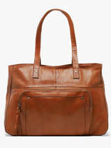 Shoulder Bag Ribs Leather Pieces Brown ribs 17152864