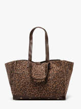 Sac Port� �paule Ava Cuir Pieces Marron ava 17166947