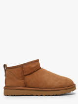 Boots Classic Ultra Mini In Leather Ugg Brown women 1116109