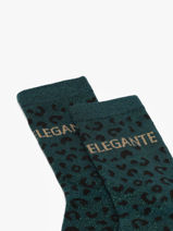 Socks Leo Statement Pieces Green socks women 17163852-vue-porte