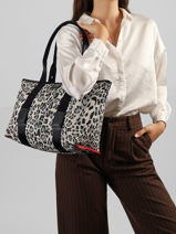 Shopping Bag Mistral Lancel Black mistral A14236-vue-porte