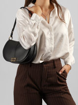 Crossbody Bag Celeste Leather Lancel Black celeste A14229-vue-porte