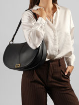 Sac Port� �paule Celeste Cuir Lancel Noir celeste A14230-vue-porte