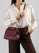 Top Handle M Ninon Leather Lancel Violet ninon A09222-vue-porte