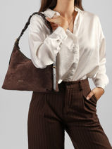 Sac Port� �paule Jess Vanessa bruno Marron jess 29V40916-vue-porte