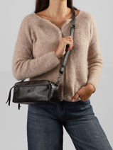 Sac Bandouli�re Vintage Cuir Mila louise Marron vintage 3920CC-vue-porte