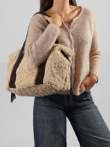 Sac Port� �paule Prudy Xs Mila louise Beige fr 20204XFR-vue-porte