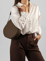 Leather Anna Shoulder Bag Nathan baume Brown nathan 9-vue-porte