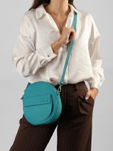 Leather Dorine Crossbody Bag Nathan baume Blue nathan 32PO-vue-porte