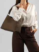 Leather Tango Bis Shoulder Bag Nathan baume Brown nathan 52-vue-porte