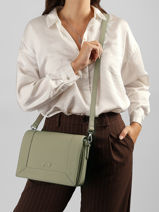 Sac Bandouli�re Rotterdam Cuir Nathan baume Vert mondrian 3-vue-porte