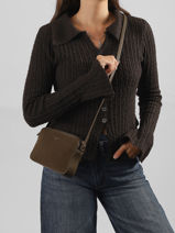 Shoulder Bag Essentiel David jones Brown essentiel CM7335-vue-porte