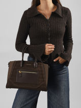 Shoulder Bag Croco Chic David jones Brown croco chic 1-vue-porte