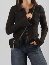 Shoulder Bag Divina Winter Valentino Black divina winter VBSAO03C-vue-porte