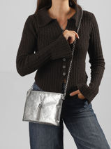 Evening Bag Valentino Silver divina winter VBSAO19S-vue-porte