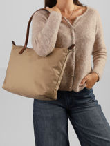 Shoulder Bag Popette Nylon Tommy hilfiger Beige popette AW17711-vue-porte