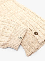 Socks Ugg Beige socks women 1180790-vue-porte