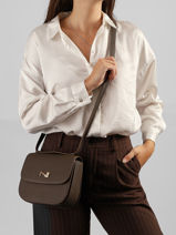 Sac Bandouli�re Penelope Cuir Nathan baume Marron odyssey 1-vue-porte