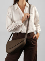 Leather Sunny Crossbody Bag Nathan baume Brown n city 6-vue-porte