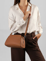 Leather Brenda Crossbody Bag Nathan baume Brown state 2-vue-porte