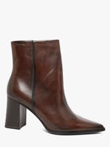 Heeled Boots In Leather Tamaris Brown women 47