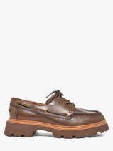 Derby Shoes In Leather Tamaris Brown women 47