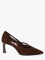Heeled Pumps In Leather Tamaris Brown women 47
