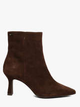 Bottines Talon Aiguille En Cuir Tamaris Marron women 45