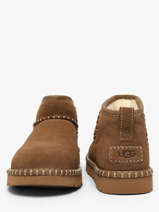 Bottines En Cuir Ugg Beige women 1180626