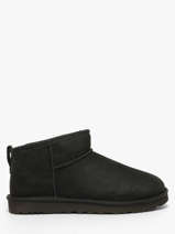 Boots Classic Ultra Mini En Cuir Ugg Noir men 1137391