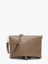Sac Bandouli�re Caviar Cuir Milano Marron caviar CA22112O