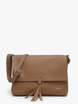 Shoulder Bag Grained Flora & co Brown grained F8045