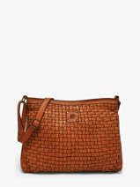 Sac Bandouli�re Heritage Cuir Biba Marron heritage KA2