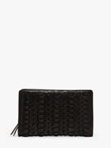 Wallet Leather Biba Black heritage ELK3L
