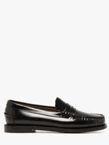 Classic Dan Hand-stitched Leather Loafers Sebago Black women 7001530