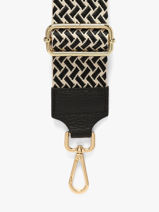 Shoulder Strap Milano Black caviar CA25ZZOB-vue-porte
