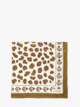 Foulard Byzantine Blanc foulard LEO-vue-porte