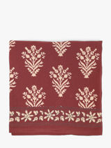 Scarf Byzantine Red foulard GAL-vue-porte