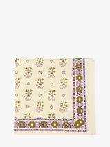 Scarf Anastasia 50x50 Byzantine Beige foulard ANA-vue-porte