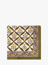 Scarf Byzantine Green foulard ZEN-vue-porte