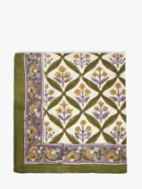 Grand Foulard Z�non 100x100 Byzantine Vert foulard ZEN-vue-porte