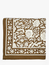 Scarf Antioche 100x100 Byzantine Green foulard ANT-vue-porte