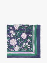 Scarf Carthage 50x50 Byzantine Blue foulard CAR-vue-porte