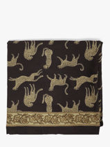 Foulard Byzantine Noir foulard FAU-vue-porte
