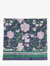 Foulard Byzantine Bleu foulard CAR-vue-porte