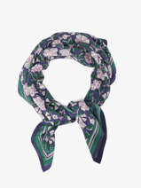 Foulard Carthage 100x100 Byzantine Bleu foulard CAR