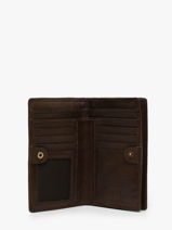 Portefeuille Cuir Biba Marron heritage ELK3L-vue-porte